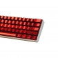 Frost Red Metal Feature 61 Keys PBT Doubleshot Side Legends Keycaps Set Cherry Profile for Cherry MX Keyboard